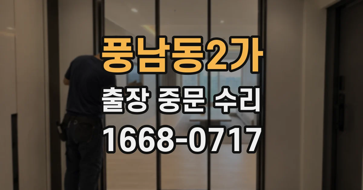 풍남동2가 출장 중문 수리