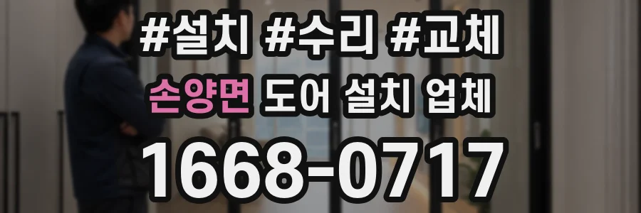 손양면 도어 설치 업체