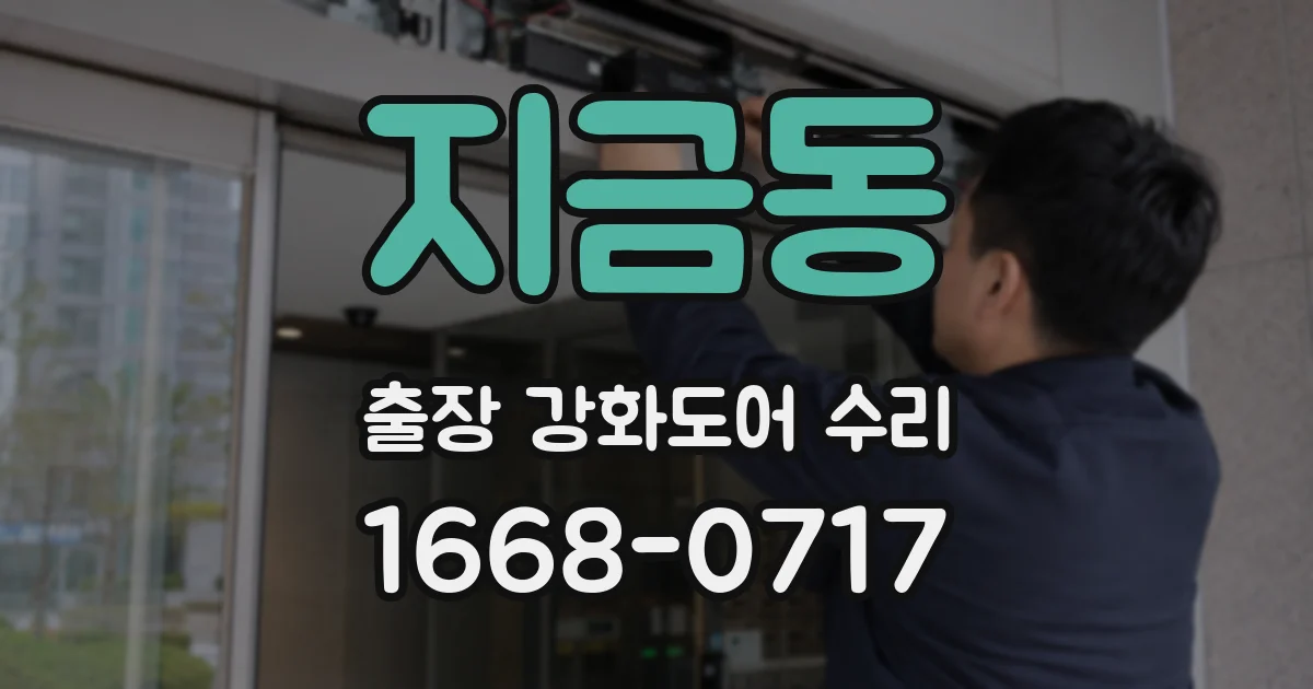 지금동 출장 강화도어 수리