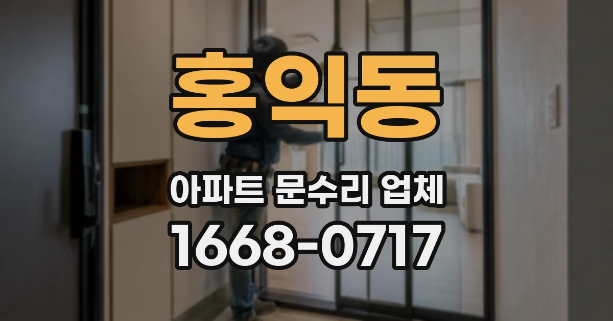 홍익동 아파트 문수리 업체