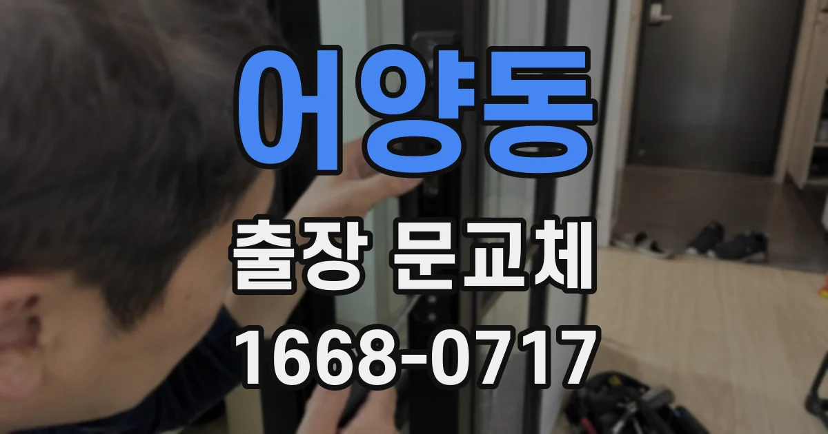어양동 출장 문교체