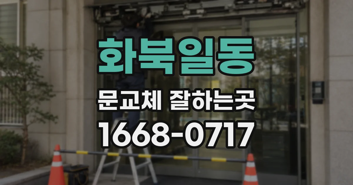 화북일동 문교체 잘하는곳