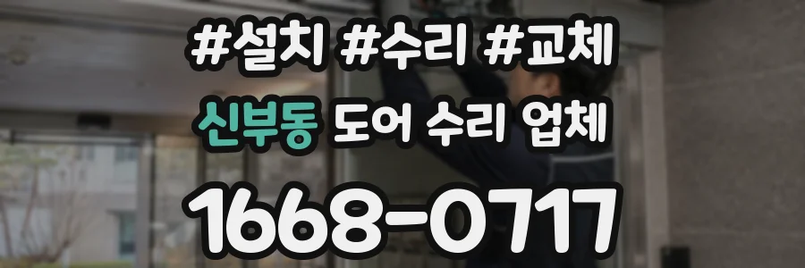 신부동 도어 수리 업체