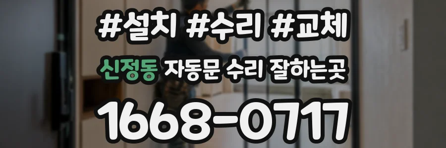 신정동 자동문 수리 잘하는곳