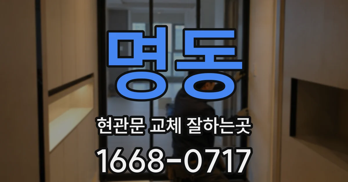 명동 현관문 교체 잘하는곳