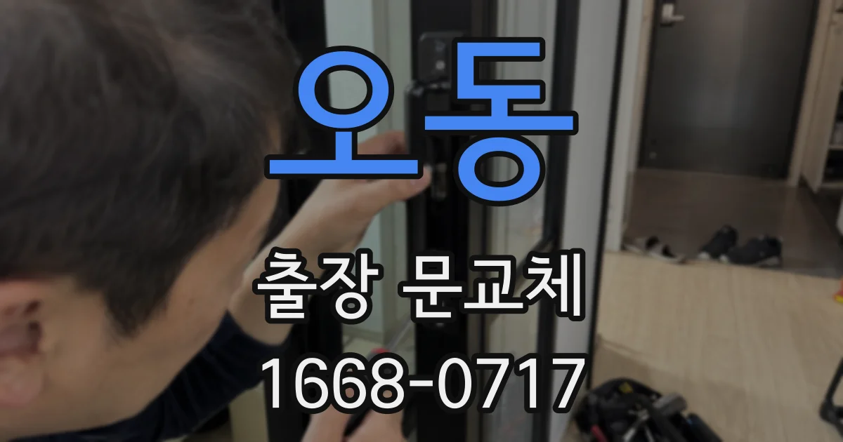 오동 출장 문교체