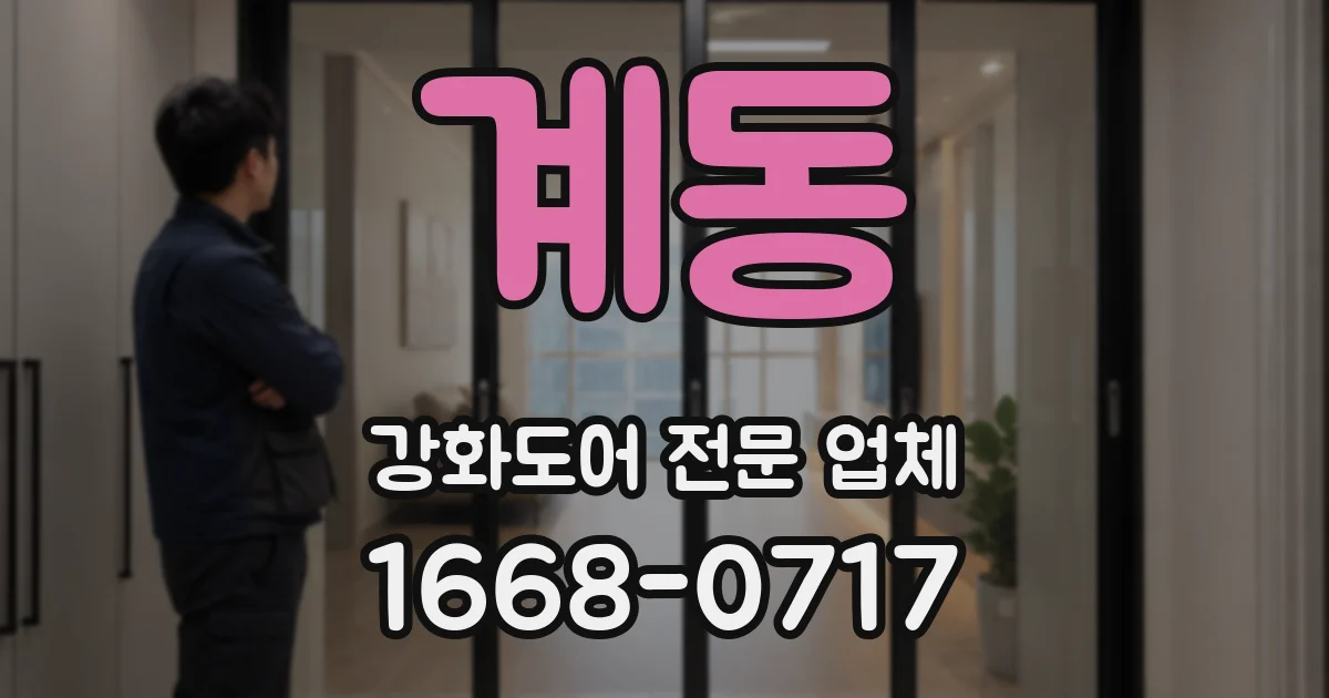 계동 강화도어 전문 업체