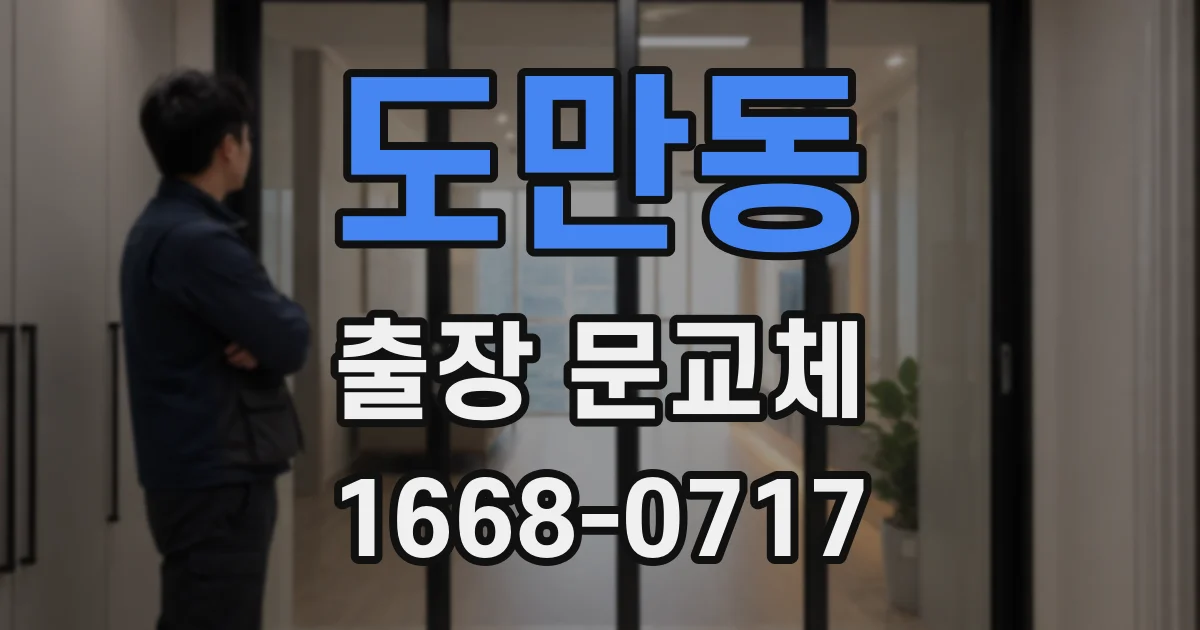 도만동 출장 문교체