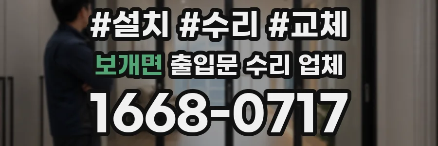 보개면 출입문 수리 업체