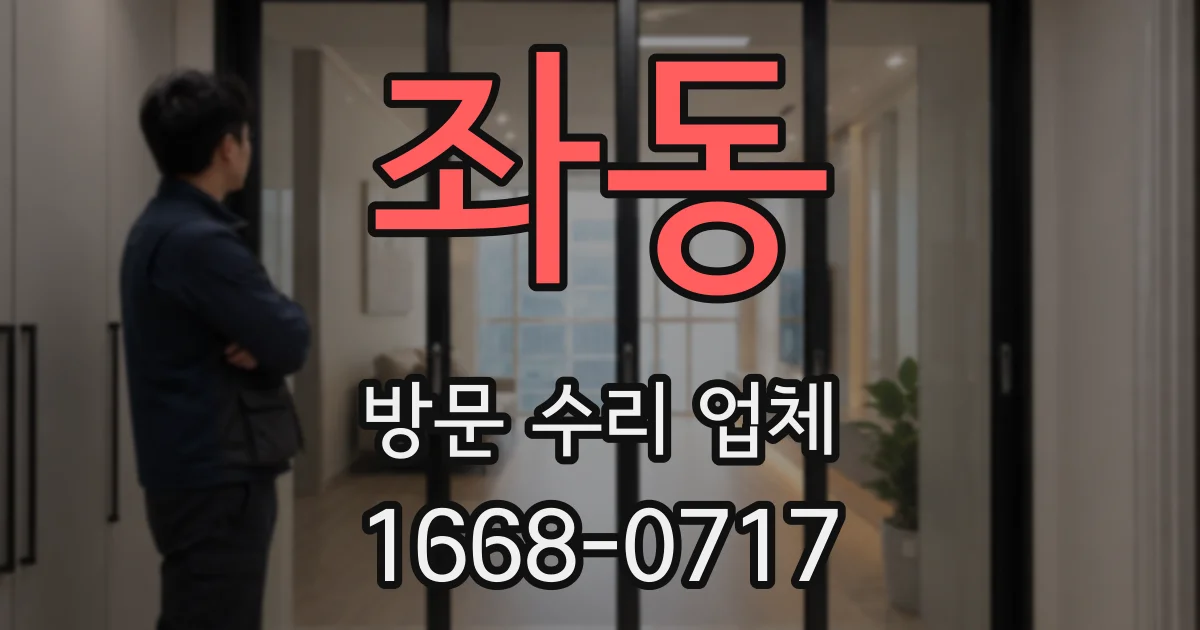 좌동 방문 수리 업체