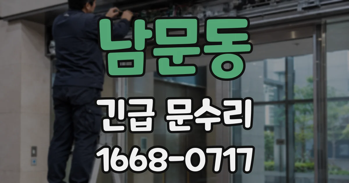 남문동 긴급 문수리