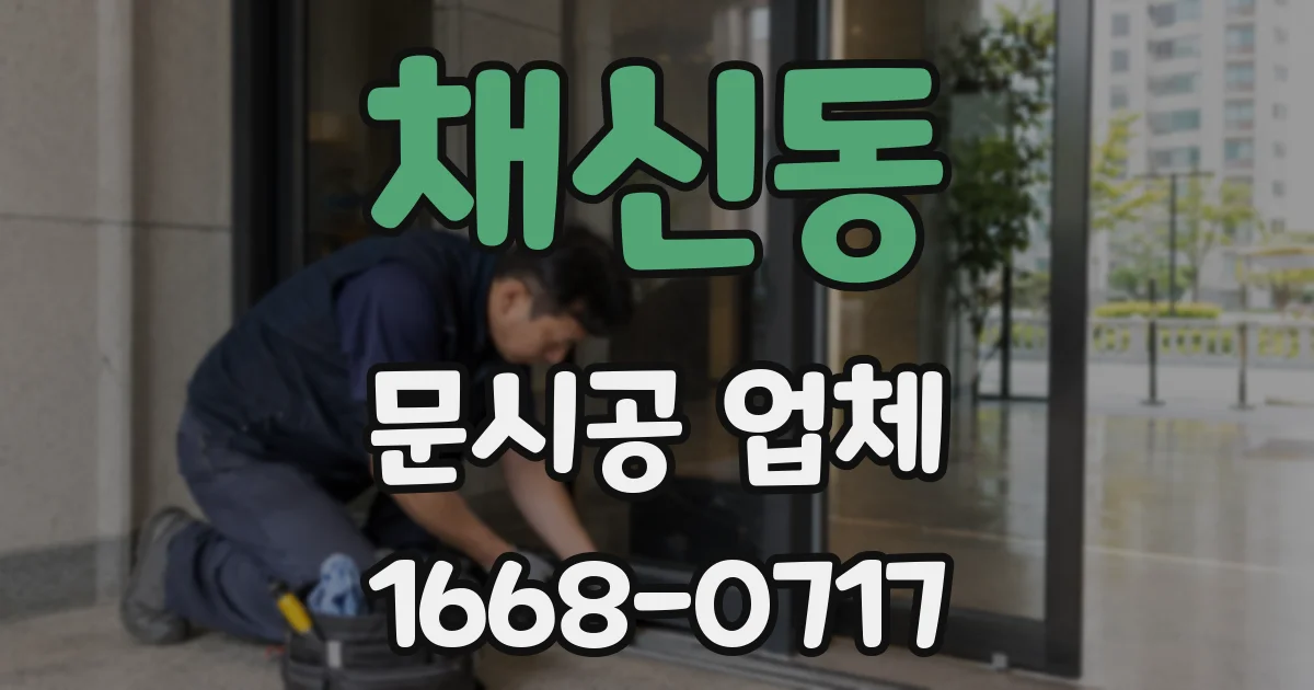 채신동 문시공 업체