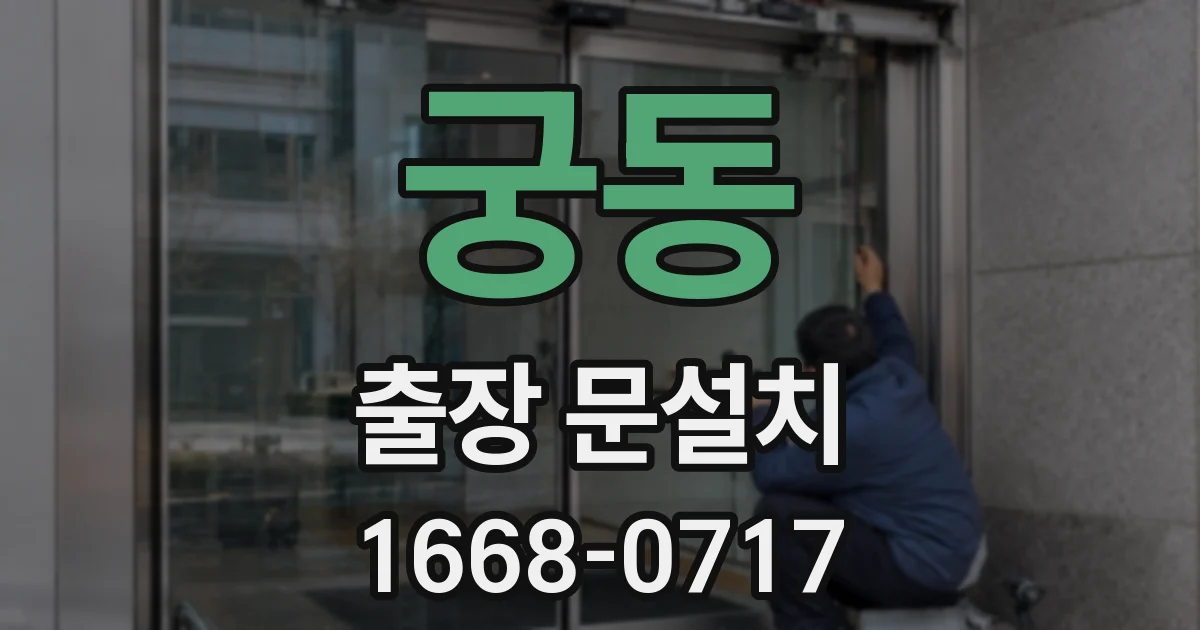 궁동 출장 문설치