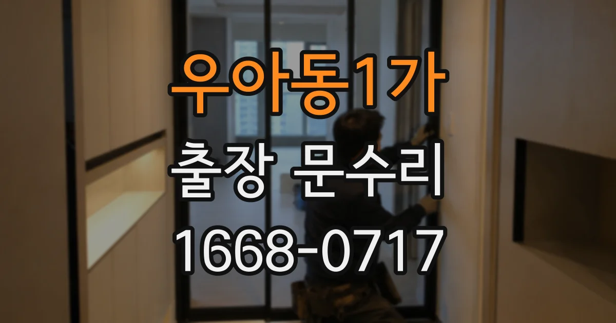 우아동1가 출장 문수리