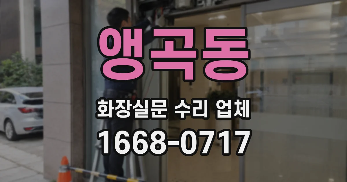 앵곡동 화장실문 수리 업체