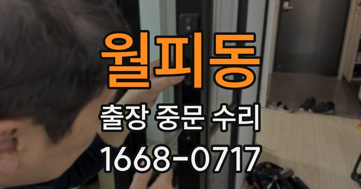 월피동 출장 중문 수리