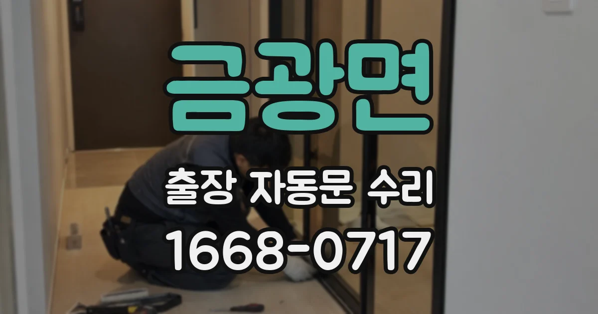 금광면 출장 자동문 수리