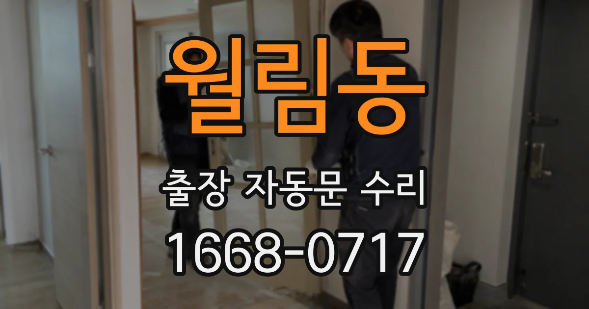 월림동 출장 자동문 수리