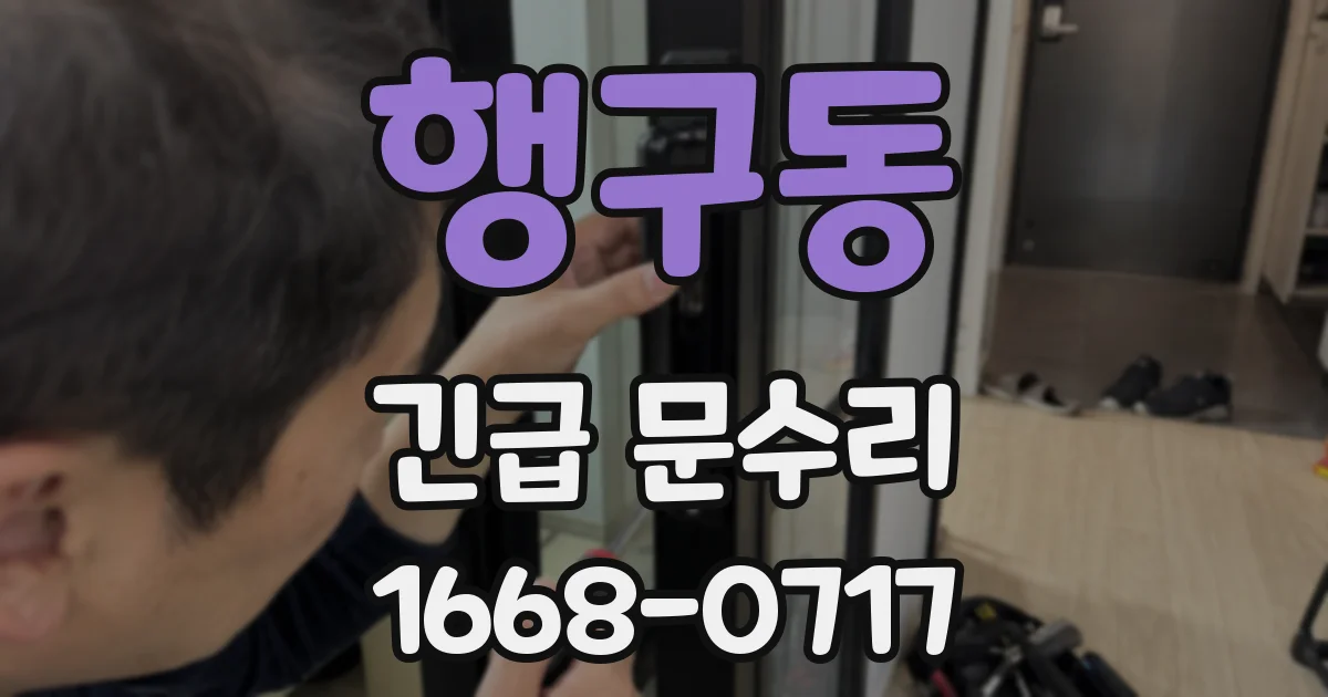 행구동 긴급 문수리