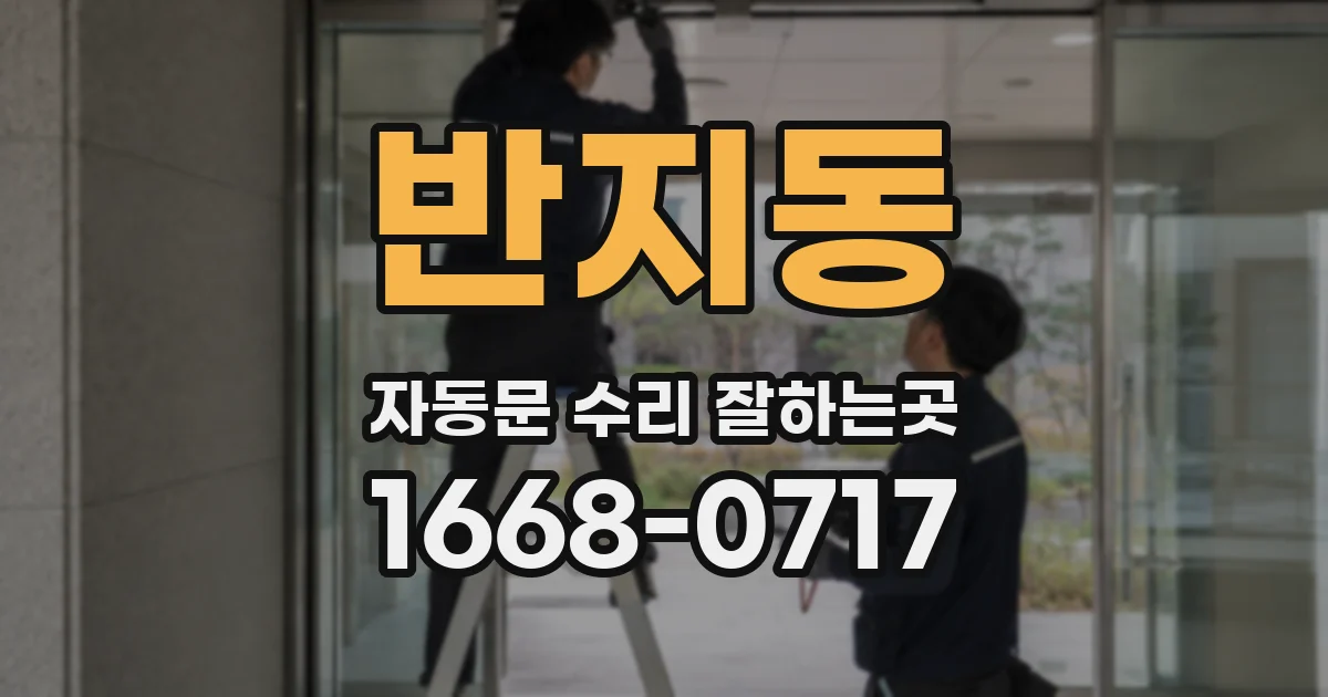 반지동 자동문 수리 잘하는곳