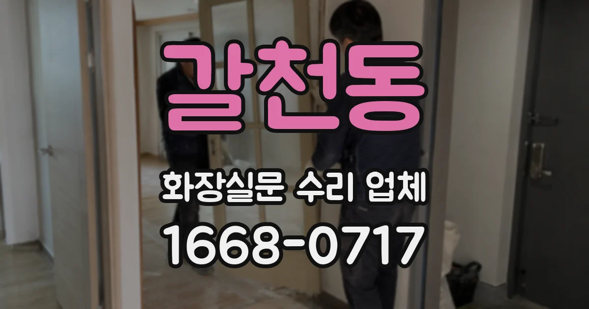 갈천동 화장실문 수리 업체