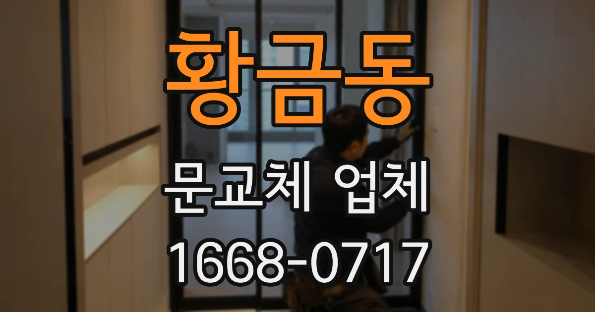 황금동 문교체 업체