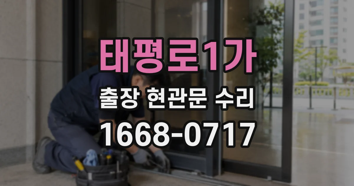 태평로1가 출장 현관문 수리