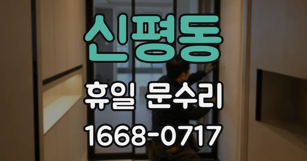 신평동 휴일 문수리