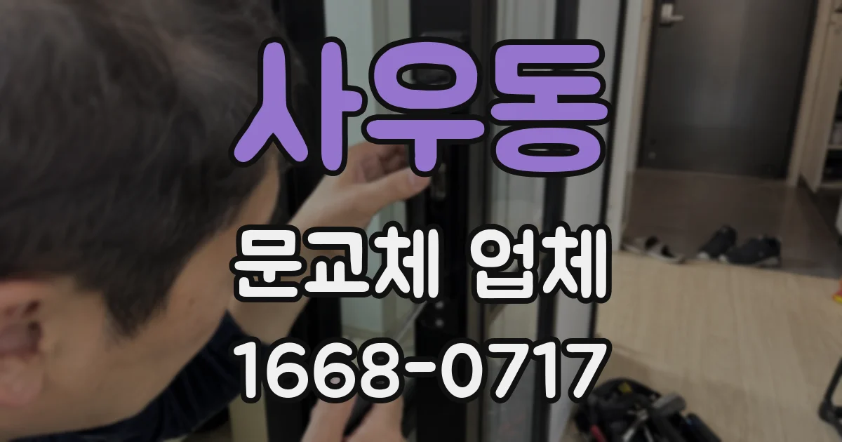 사우동 문교체 업체