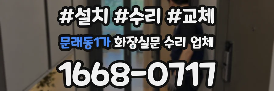 문래동1가 화장실문 수리 업체