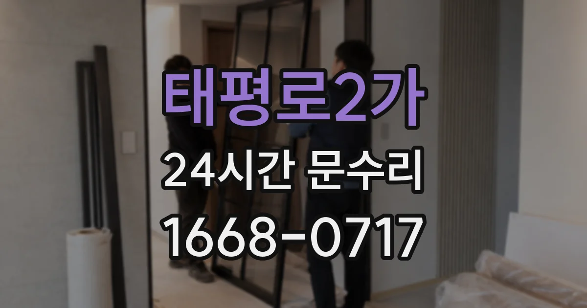 태평로2가 24시간 문수리