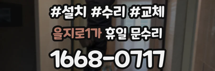 을지로1가 휴일 문수리