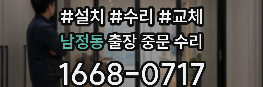 남정동 출장 중문 수리