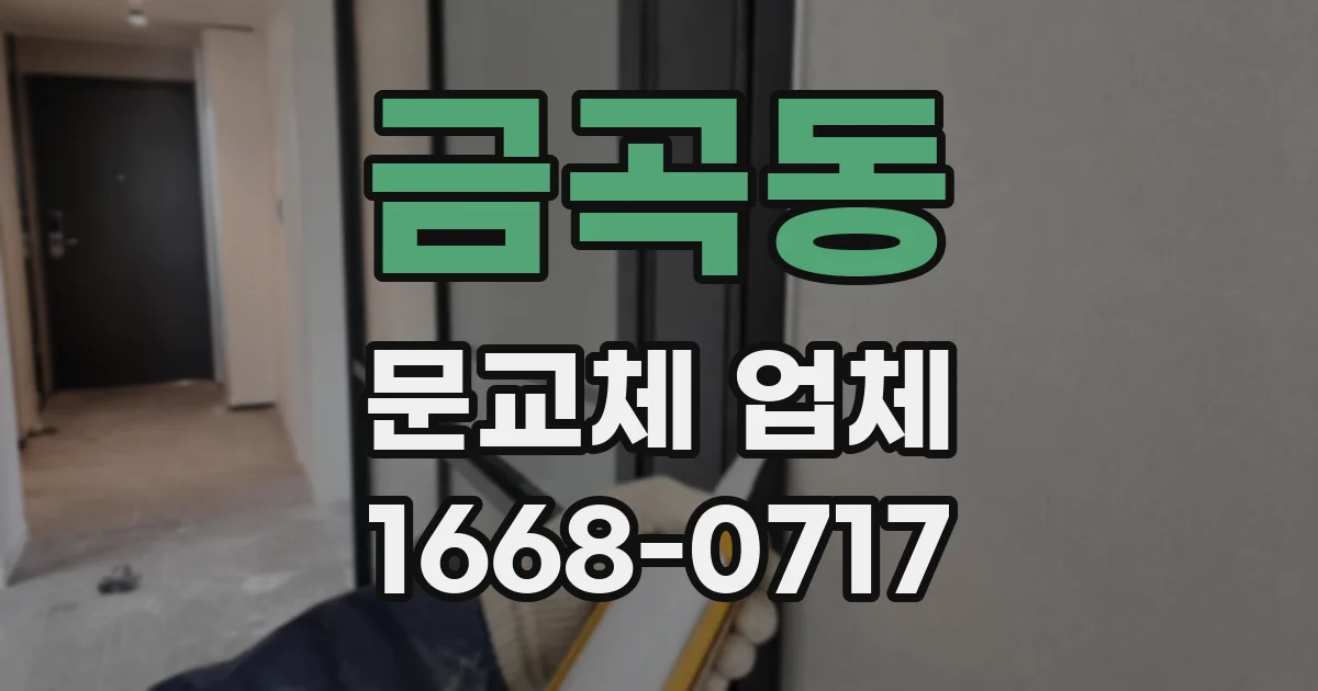 금곡동 문교체 업체