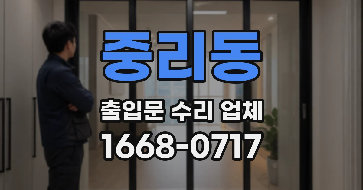 중리동 출입문 수리 업체