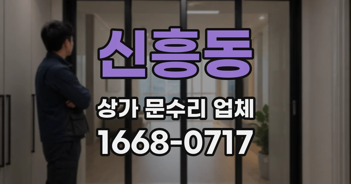 신흥동 상가 문수리 업체
