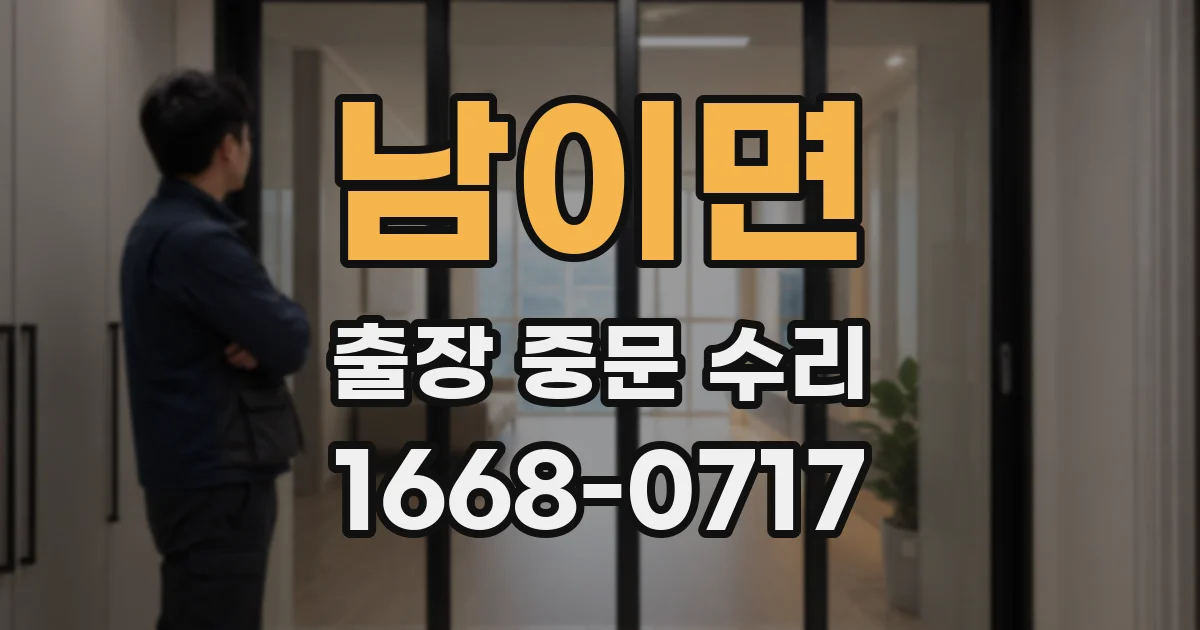 남이면 출장 중문 수리