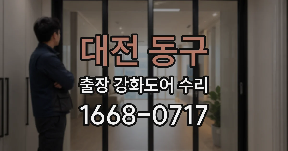 대전 동구 출장 강화도어 수리