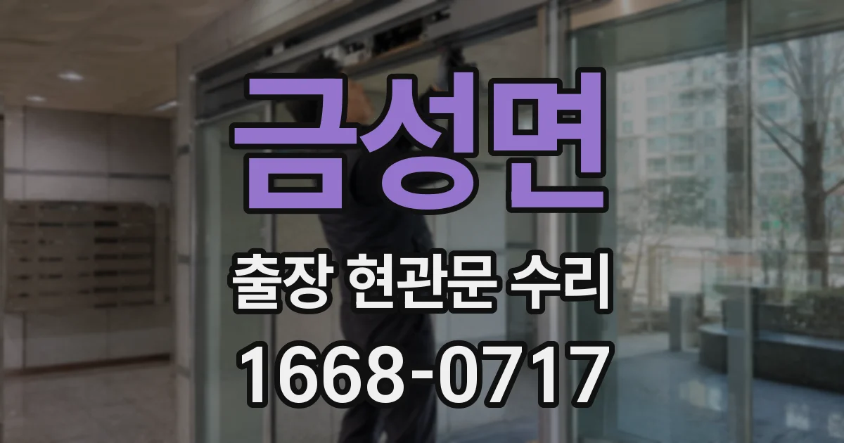 금성면 출장 현관문 수리