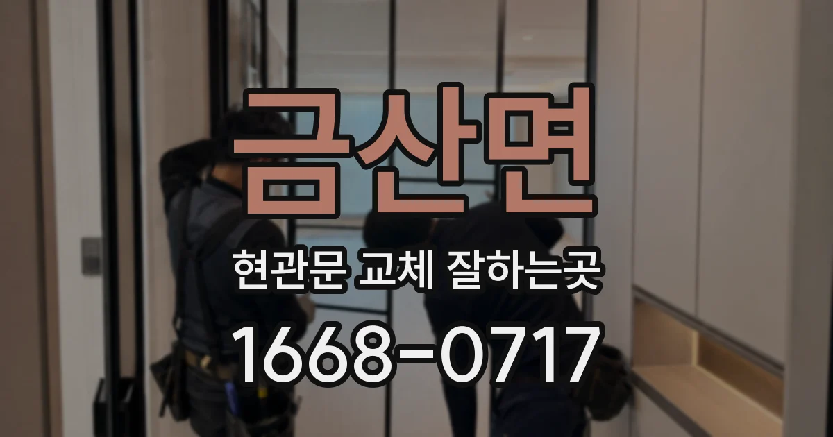 금산면 현관문 교체 잘하는곳