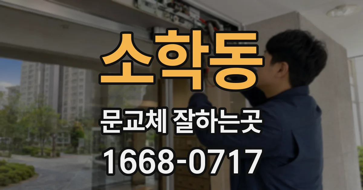 소학동 문교체 잘하는곳