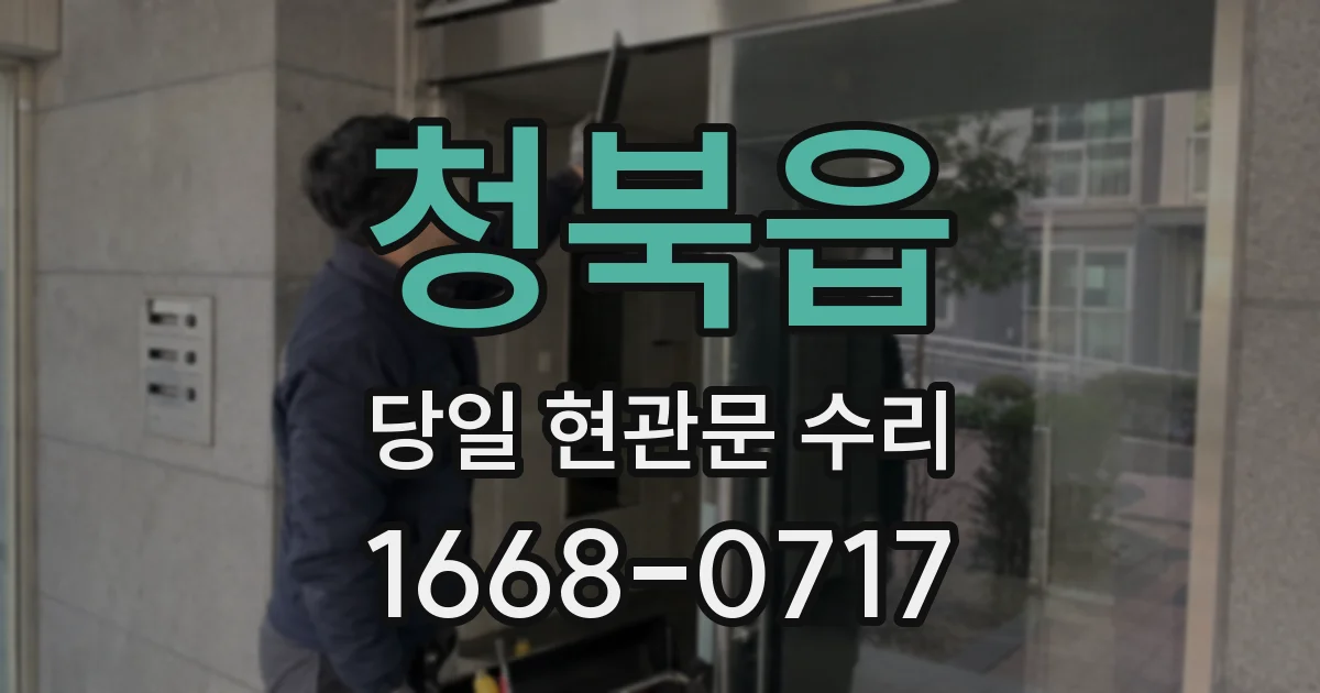 청북읍 당일 현관문 수리