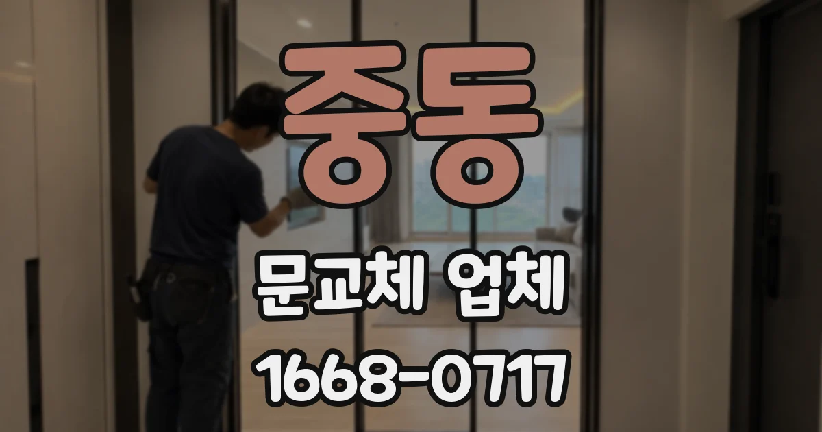 중동 문교체 업체