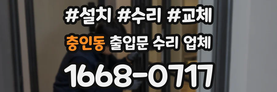 충인동 출입문 수리 업체