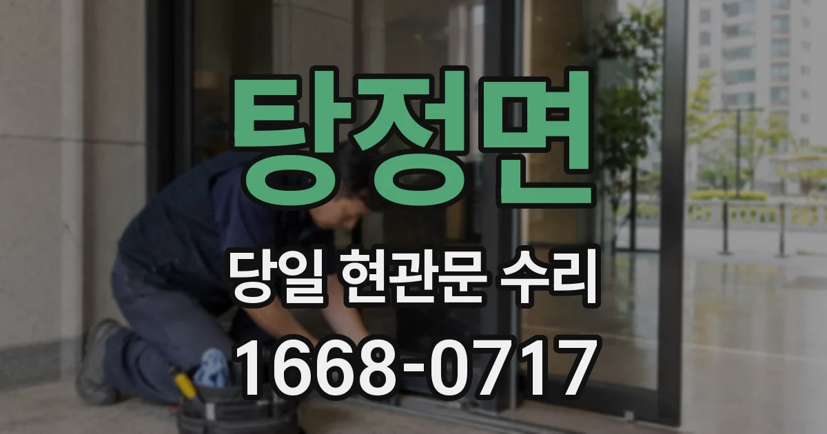 탕정면 당일 현관문 수리