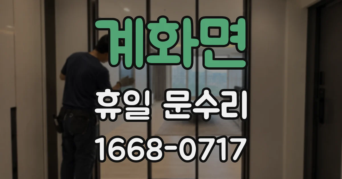 계화면 휴일 문수리