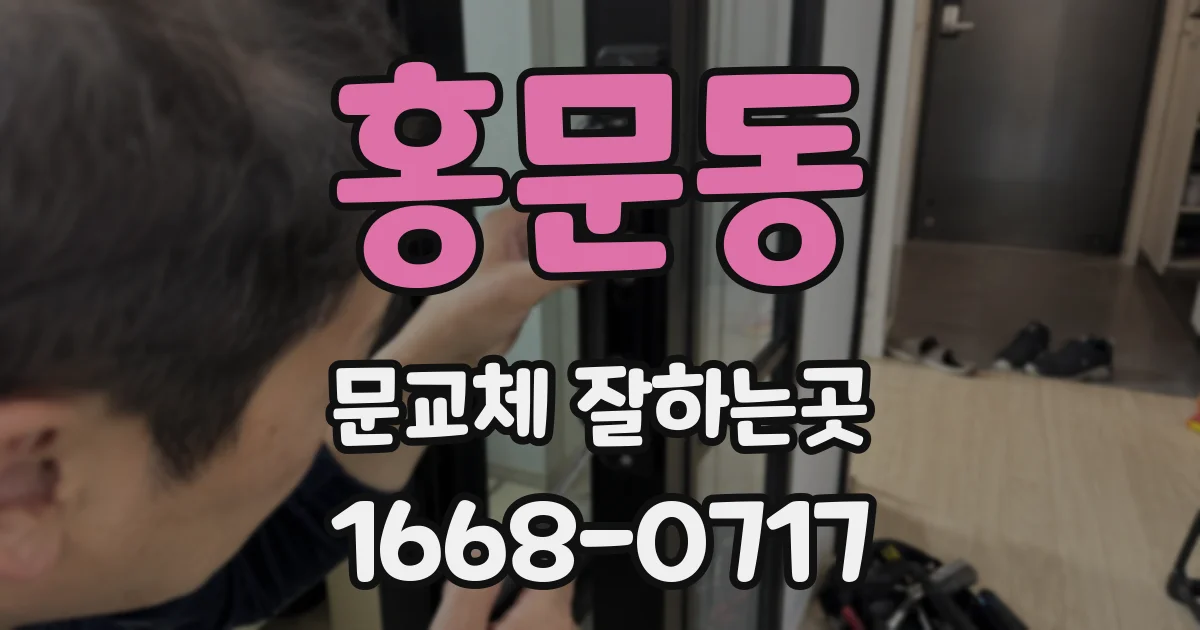 홍문동 문교체 잘하는곳