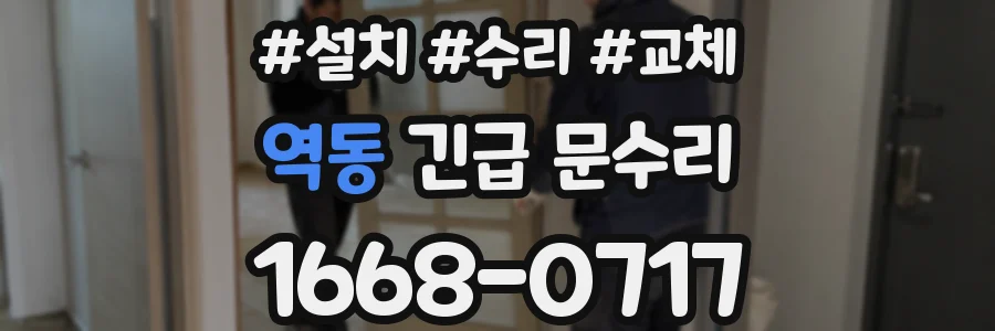 역동 긴급 문수리