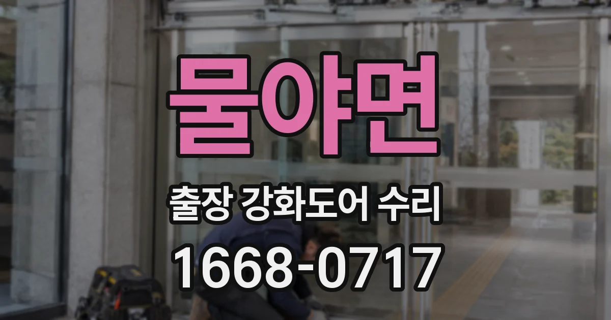 물야면 출장 강화도어 수리