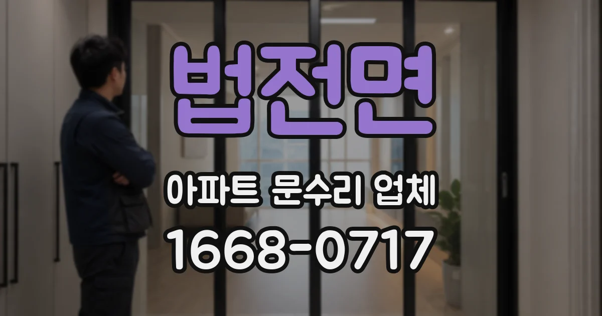 법전면 아파트 문수리 업체